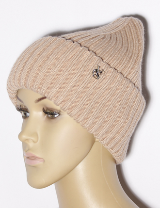 Шапка женская "Резинка" 883 какао, бирюзовая, св.серая, жёлтая, чёрная, пудра, серо-голубая, серая