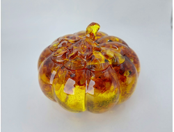 Шкатулка "Тыква с листочком"