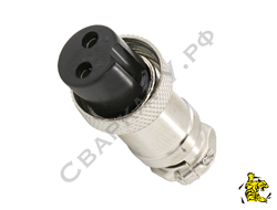 Разъем кабеля управления TIG горелки Старт GX16M-2A 2pin