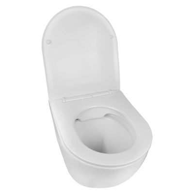 Комплект унитаза c инсталляцией Azario Gloria с быстросъемным сидением микролифт + клавиша черная матовая