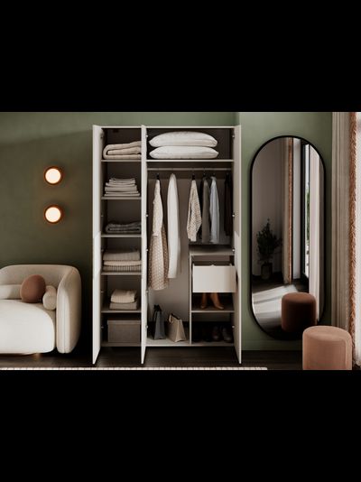 Атлантис шкаф ШК-003 Кашемир / МДФ - матовая Флан GA-06