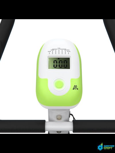 Велотренажер DFC B504B магнитный (белый корпус, зеленая полоса)