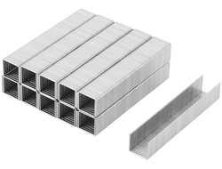 Скобы для степлера закалённые прямоугольные 10,6 мм х 1,2 мм (широкие тип 140)  10 мм, 1000 шт. КУРС 31163