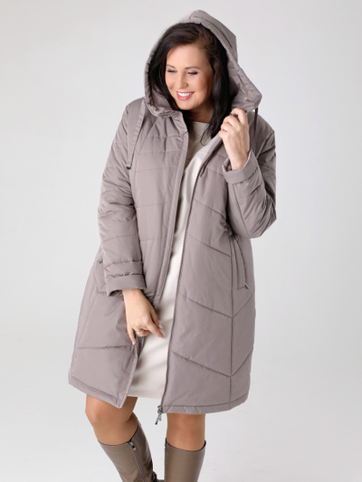 Пальто Арт 23422 сер-кор. ЗИМА