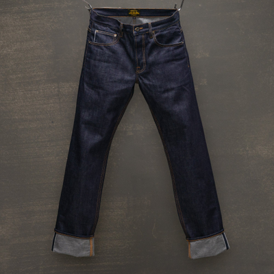 Джинсы =Brave Star= True Straight 14oz Hardline Japan Selvage Denim