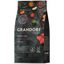 Grandorf Fresh для взрослых кошек с ягненком и бататом, 2 кг