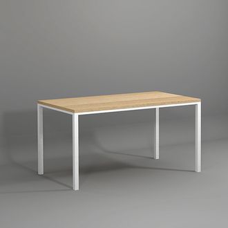 Обеденный стол Leo 150×80 white светлый дуб купить в Ялте