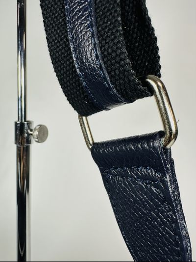 Женская кросс боди сумка из натуральной кожи Vera Pelle от M&amp;Marie темно-синего цвета 025866