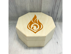 Шкатулка с гравировкой Genshin Impact, Геншин Импакт №2