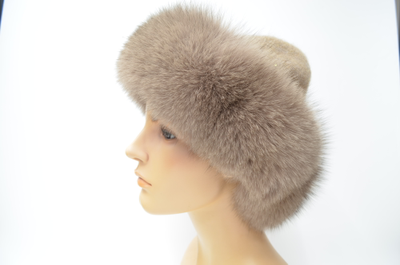 Шапка Vizio 1722 CCP бежевая мех