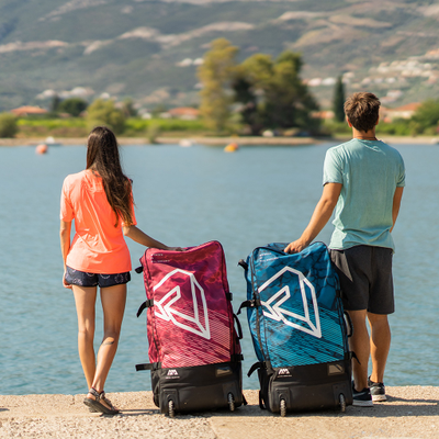 Сумка-рюкзак на колесах Aqua Marina Premium Luggage Bag (Raspberry 90L)