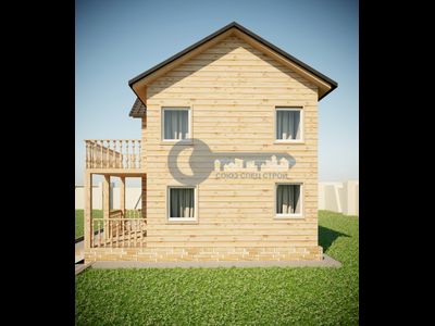 ДЖ-02 ГАБАРИТНЫЕ РАЗМЕРЫ: (7Х9М) 2 ЭТАЖА, ОБЩАЯ ПЛОЩАДЬ: 123,5М²