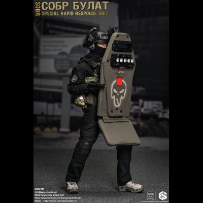 Боец спецназа МВД СОБР "Булат" - Коллекционная ФИГУРКА 1/6 СОБР Булат Special Rapid Response Unit (SOBR) (26067R) - Easy&amp;Simple