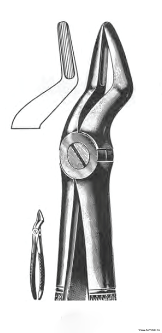 Щипцы №51 для удаления верхних корневых зубов Sammar П-500-51