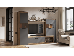 ЛДСП Гостиная БАСТОН Дуб Делано/Графит