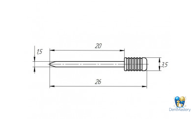 Пин для фиксации навигационного шаблона Ø 1.5 мм 3Diemme