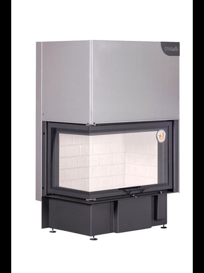 Каминная топка Экокамин ДЕЛЬТА 800 L два стекла левая