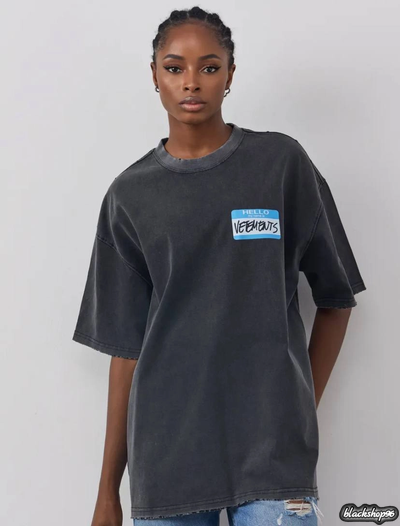 Футболка Vetements HELLO Grey (S, M, L, XL)