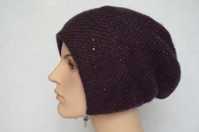 Vizio Италия 6161 шапка капор сливовая цвет 37 фото