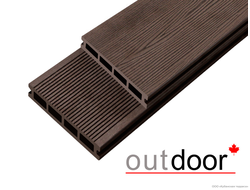 Террасная доска Outdoor STORM/вельвет Коричневый микс
