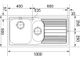 Мойка Franke Logica Line LLX 651 чаша слева