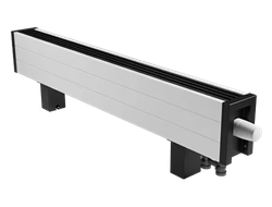 Конвектор Vitron напольный с естественной конвекцией (высота 150мм, ширина 150мм, длина 2000мм) (RAL9005 боковое  подключение)