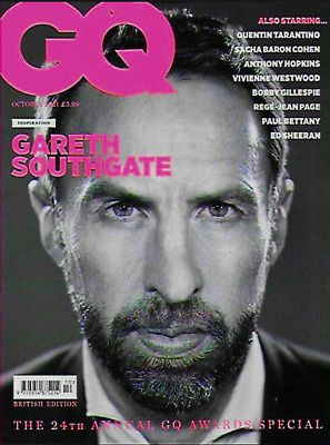 GQ British Magazine October 2021 Gareth Southgate Cover, Мужские иностранные журналы, Intpressshop