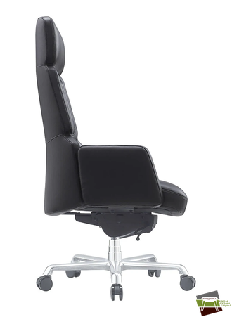 Кресло Lavoro A2411-1 Черный натуральная кожа (3A-MND9901)/экокожа