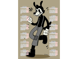 Календарь настенный Бенди и чернильная машина №13