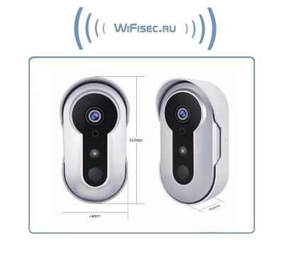 Автономная WiFi вызывная панель - видеодомофон с DVR. HD 960p