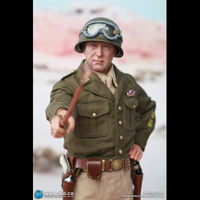 Генерал армии США Джордж Смит Паттон-младший - КОЛЛЕКЦИОННАЯ ФИГУРКА 1/6 WWII General Of The United States Army George Smith Patton Jr. (A80164) - DID