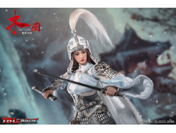Китайская воительница Мулан (в белом) - КОЛЛЕКЦИОННАЯ ФИГУРКА 1/6 MULAN - White (PL2023-204B) - TBLeague