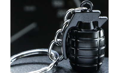 Брелок «ГРАНАТА», металл ЧЁРНЫЙ