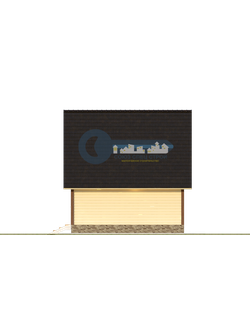 Б-19 ГАБАРИТНЫЕ РАЗМЕРЫ: (6Х6М) 2 ЭТАЖА, ОБЩАЯ ПЛОЩАДЬ: 60М²