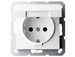 1L211W Розетка с крышкой 16А, белый