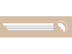 Плинтус потолочный гладкий DECOMASTER A211 (31*23*2000мм)