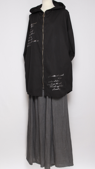 Ветровка  "ТЕКСТ" чёрная