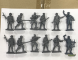 Красная армия 54 мм - 12 фигур (Серый пластикат)