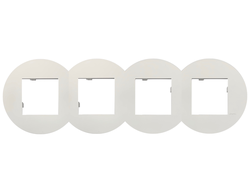 Рамка 4 поста матовая белая Siza Vieira - Quadro 45 - Efapel 43940 TBM