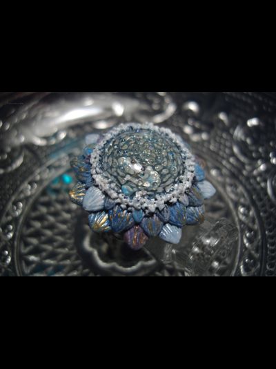 &quot;Астра Галактика&quot;, фэнтезийное кольцо-цветок в космическом стиле