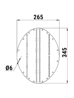Накладка форштевня 345х265