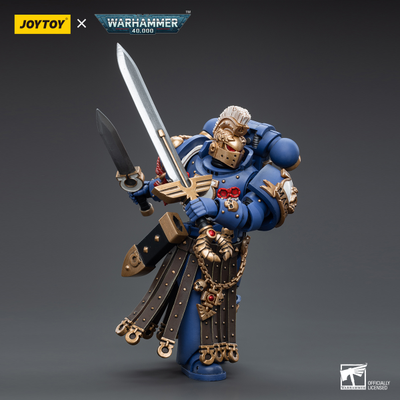 Чемпион Почетной Стражи Ультрамаринов (Warhammer 40k) - КОЛЛЕКЦИОННАЯ ФИГУРКА 1/18 Ultramarines Honour Guard Chapter Champion (JT6526) - JOYTOY