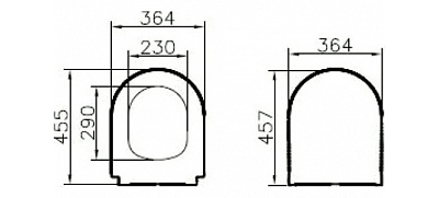 Тонкое сиденье для унитаза, Vitra S50, с микролифтом, 110-003-019