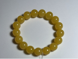 Браслет шары из натурального янтаря