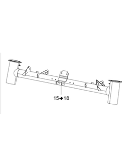 Элемент подвески стальной (Лонжерон) оригинал BRP 505072984/505073967 для BRP LYNX/Ski-Doo