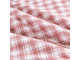 Комплект постельного белья  Евро сатин с одеялом покрывалом рисунок Клеточки OB103