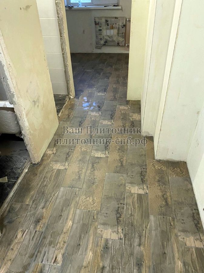 Укладка керамогранита со сноской на 1/3