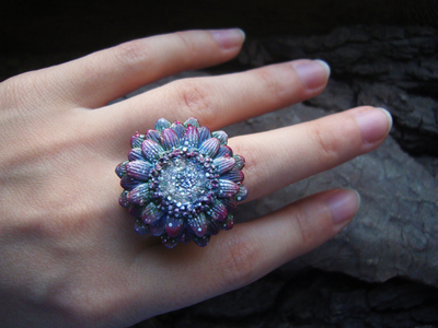 Кольцо "Цветок Галлициниума"