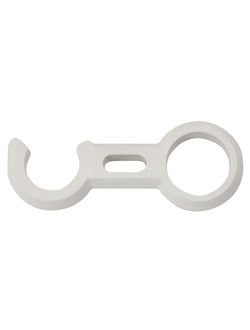 Крючок фиксатор трапа 22мм белый