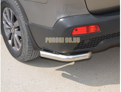 Защита заднего бампера "уголки" d60 для Kia Sorento (2009-2012)